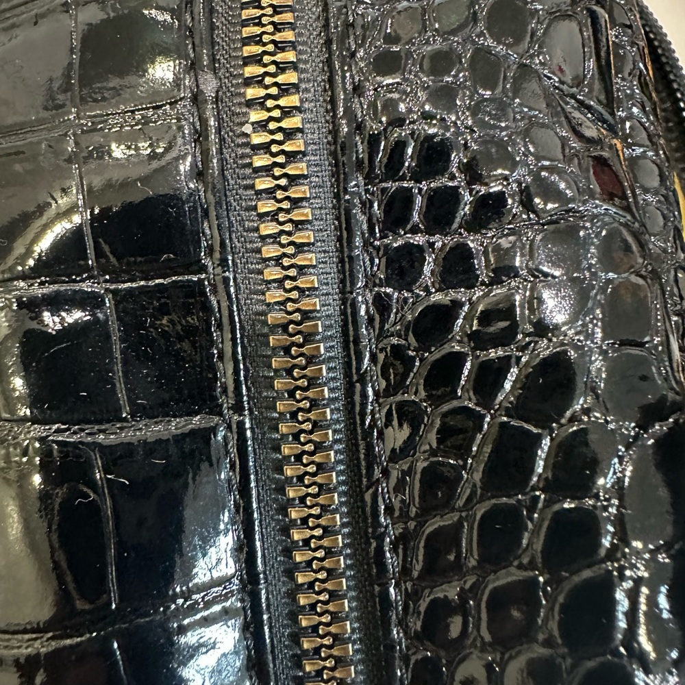 Chic Black Patterned Women's Backpack - image 8